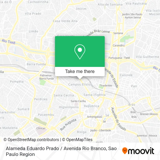 Alameda Eduardo Prado / Avenida Rio Branco map
