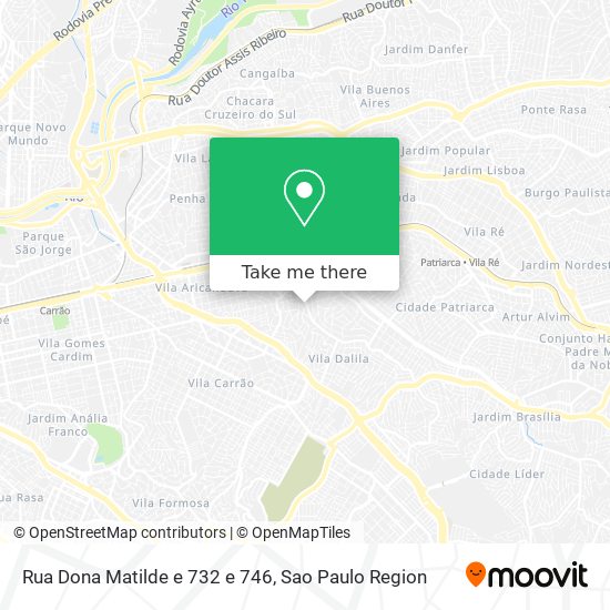 Rua Dona Matilde e 732 e 746 map