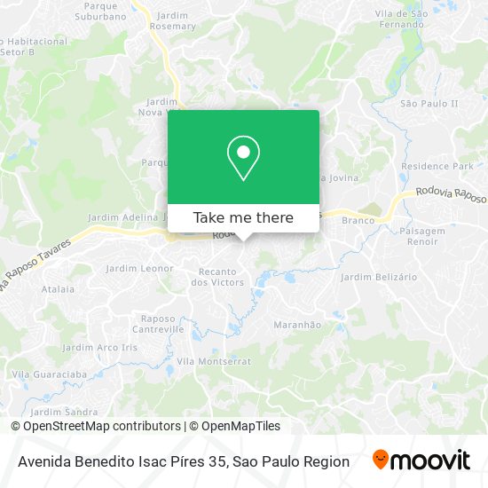 Avenida Benedito Isac Píres 35 map