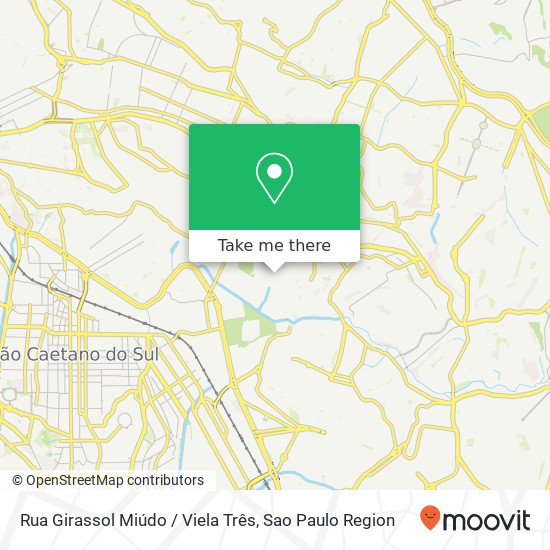 Rua Girassol Miúdo / Viela Três map