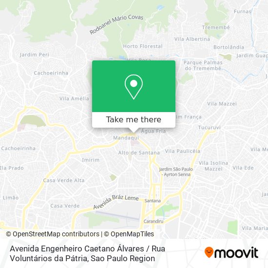 Avenida Engenheiro Caetano Álvares / Rua Voluntários da Pátria map