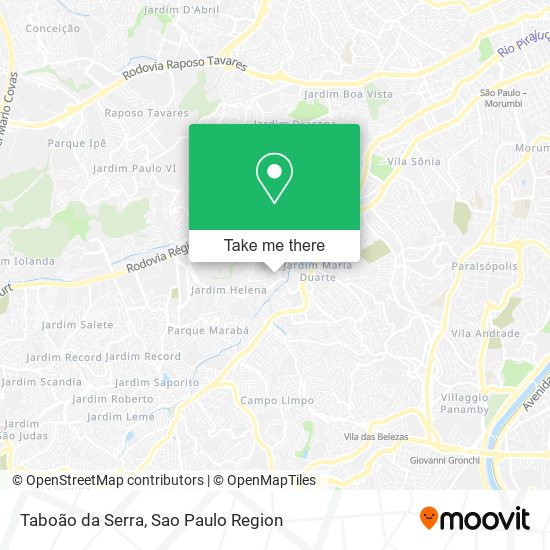 Taboão da Serra map