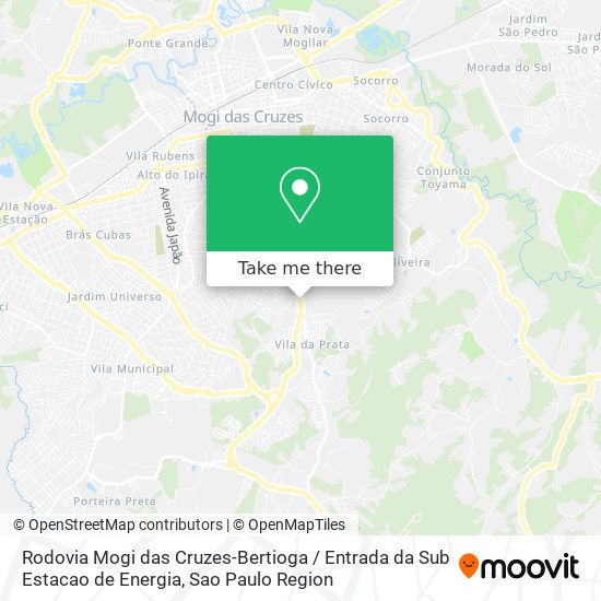 Rodovia Mogi das Cruzes-Bertioga / Entrada da Sub Estacao de Energia map