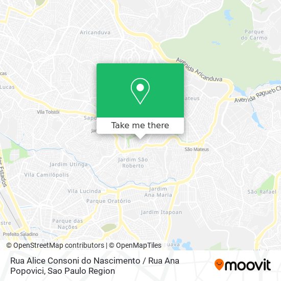 Rua Alice Consoni do Nascimento / Rua Ana Popovici map
