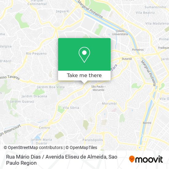 Rua Mário Dias / Avenida Eliseu de Almeida map