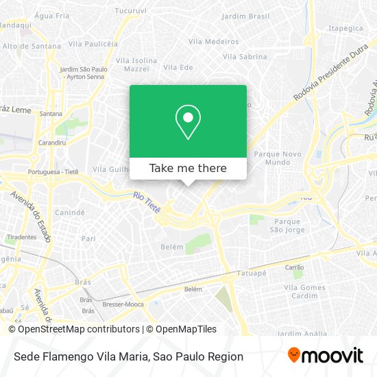 Sede Flamengo Vila Maria map