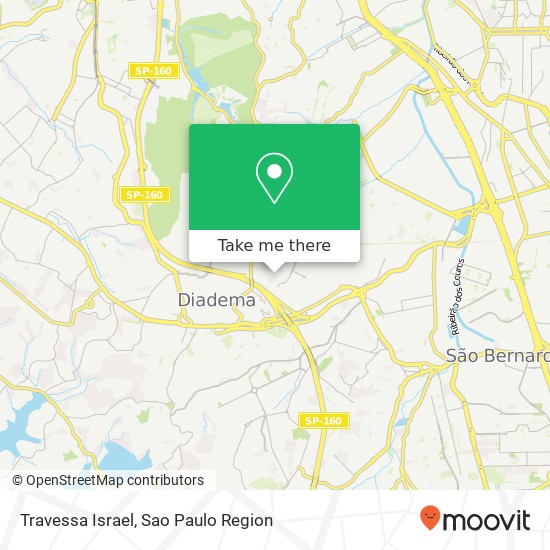 Travessa Israel map