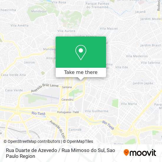 Rua Duarte de Azevedo / Rua Mimoso do Sul map