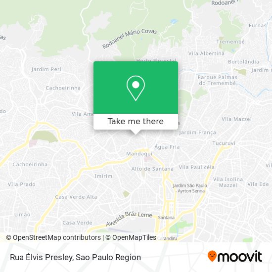 Mapa Rua Élvis Presley