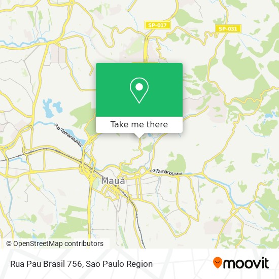 Mapa Rua Pau Brasil 756