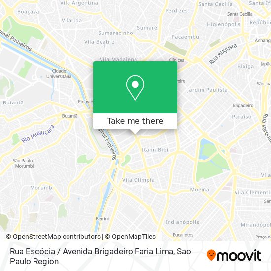 Rua Escócia / Avenida Brigadeiro Faria Lima map