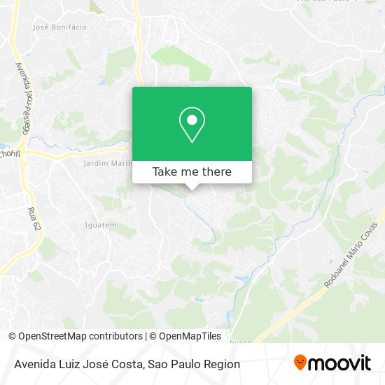 Avenida Luiz José Costa map
