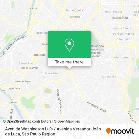 Avenida Washington Luís / Avenida Vereador João de Luca map