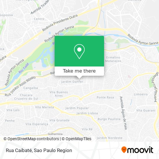 Mapa Rua Caibaté