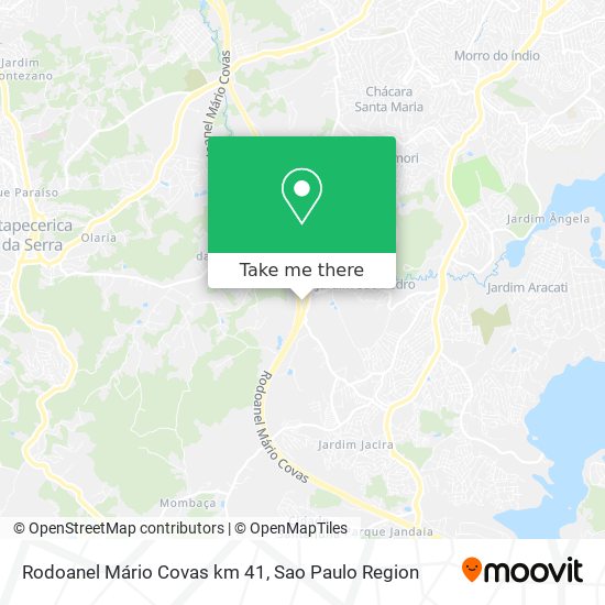 Mapa Rodoanel Mário Covas km 41