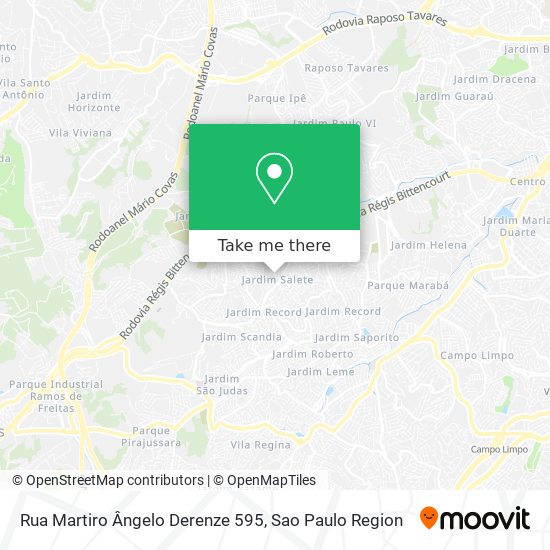 Mapa Rua Martiro Ângelo Derenze 595