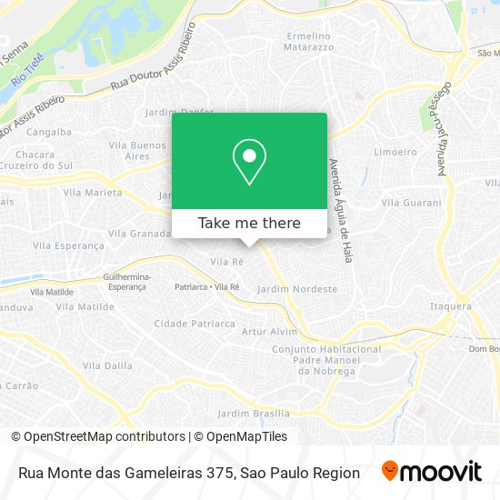 Mapa Rua Monte das Gameleiras 375