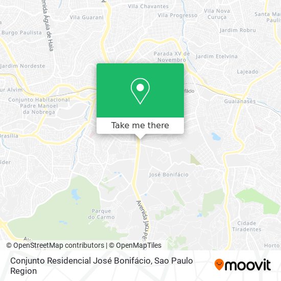 Mapa Conjunto Residencial José Bonifácio