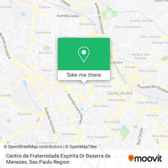 Centro de Fraternidade Espírita Dr Bezerra de Menezes map