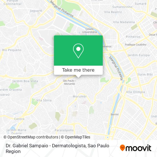 Dr. Gabriel Sampaio - Dermatologista map