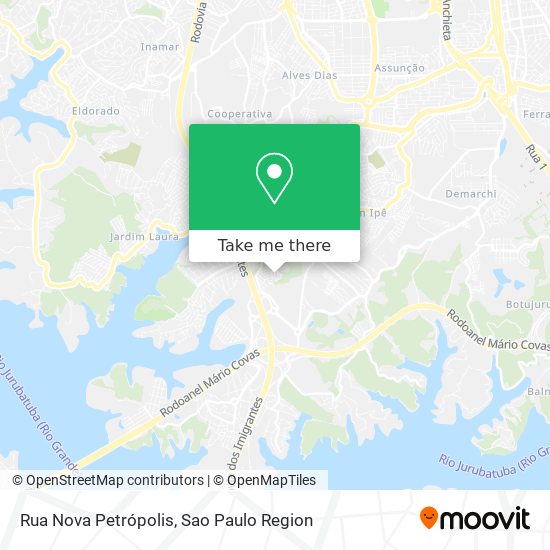 Mapa Rua Nova Petrópolis