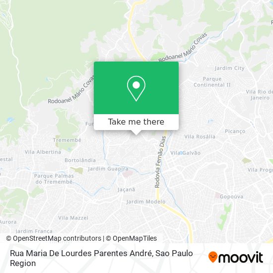 Mapa Rua Maria De Lourdes Parentes André
