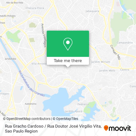 Rua Gracho Cardoso / Rua Doutor José Virgílio Vita map