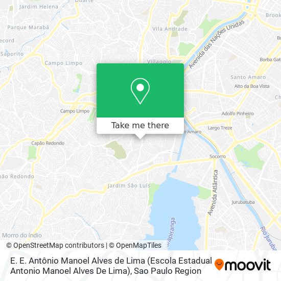 Mapa E. E. Antônio Manoel Alves de Lima (Escola Estadual Antonio Manoel Alves De Lima)