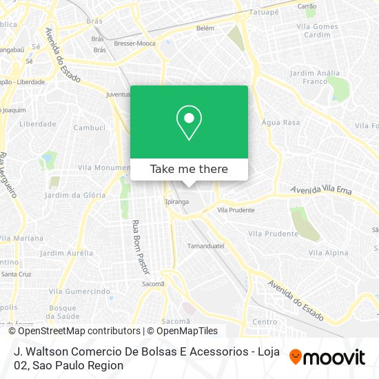 Mapa J. Waltson Comercio De Bolsas E Acessorios - Loja 02