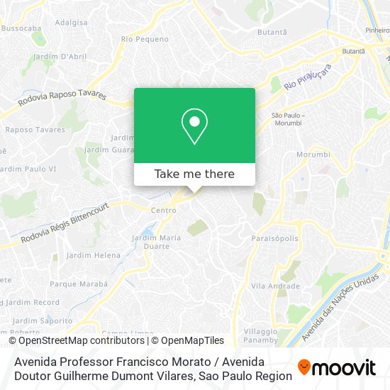 Avenida Professor Francisco Morato / Avenida Doutor Guilherme Dumont Vilares map