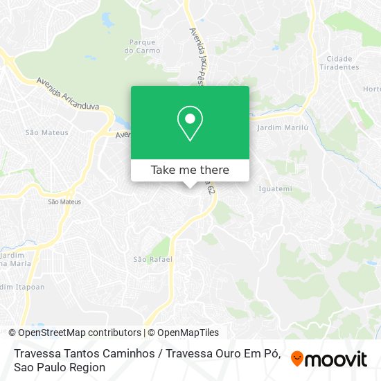 Mapa Travessa Tantos Caminhos / Travessa Ouro Em Pó