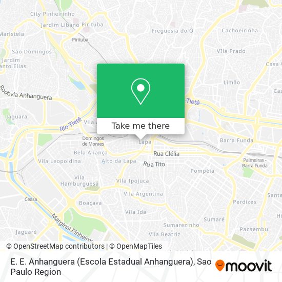 E. E. Anhanguera (Escola Estadual Anhanguera) map