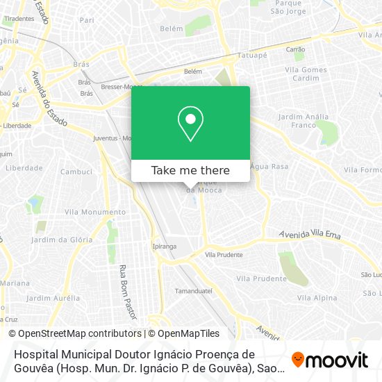 Hospital Municipal Doutor Ignácio Proença de Gouvêa (Hosp. Mun. Dr. Ignácio P. de Gouvêa) map