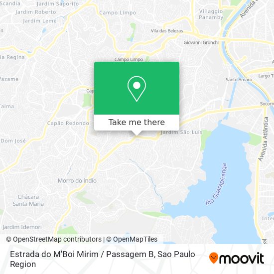 Estrada do M'Boi Mirim / Passagem B map