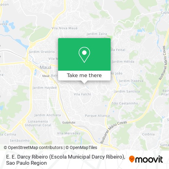 Mapa E. E. Darcy Ribeiro (Escola Municipal Darcy Ribeiro)