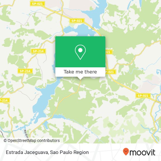 Mapa Estrada Jaceguava