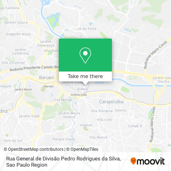 Rua General de Divisão Pedro Rodrigues da Silva map