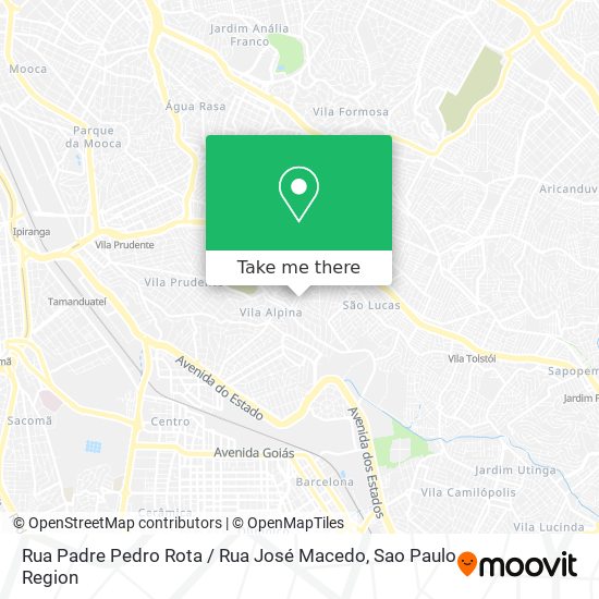 Rua Padre Pedro Rota / Rua José Macedo map