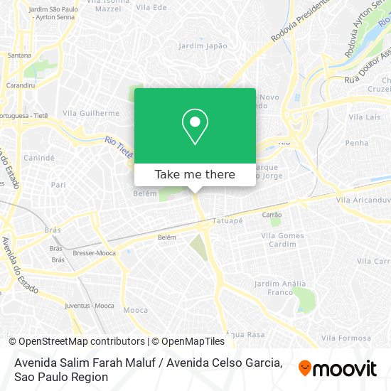Avenida Salim Farah Maluf / Avenida Celso Garcia map