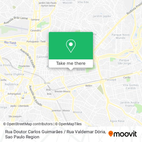 Mapa Rua Doutor Carlos Guimarães / Rua Valdemar Dória