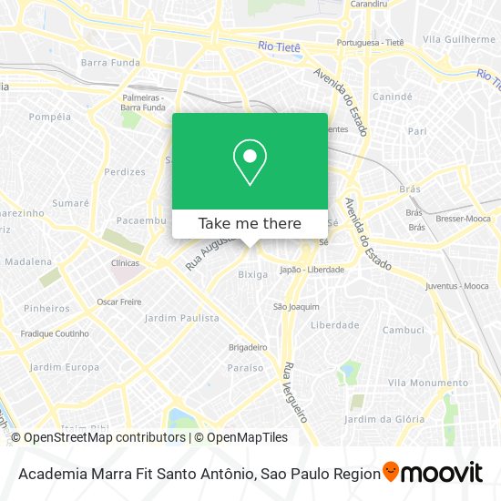 Mapa Academia Marra Fit Santo Antônio