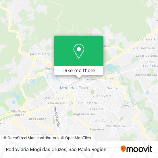 Rodoviária Mogi das Cruzes map