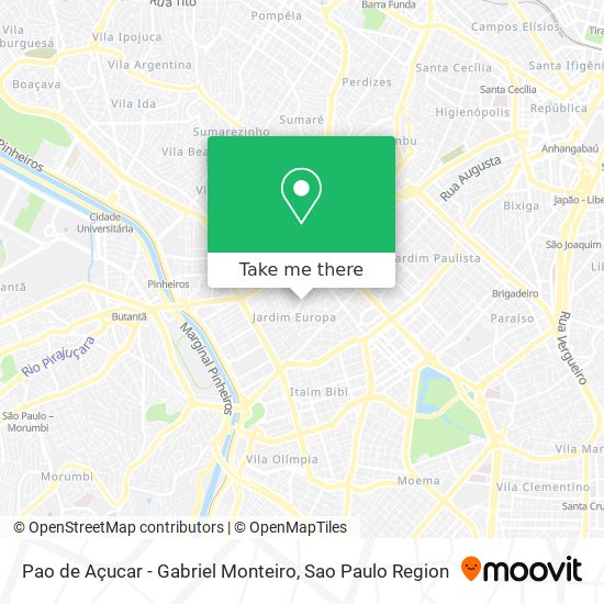 Pao de Açucar - Gabriel Monteiro map