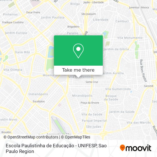 Escola Paulistinha de Educação - UNIFESP map