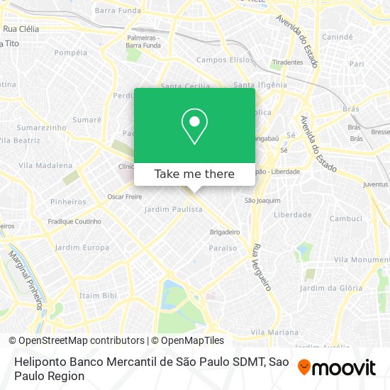 Heliponto Banco Mercantil de São Paulo SDMT map