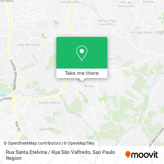 Rua Santa Etelvina / Rua São Valfredo map