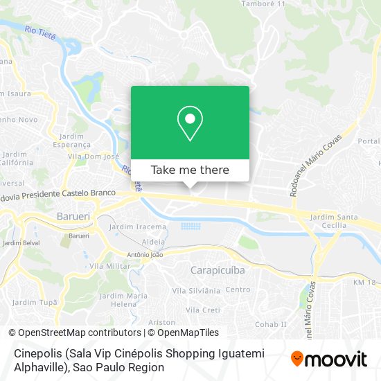 Cinepolis (Sala Vip Cinépolis Shopping Iguatemi Alphaville) map