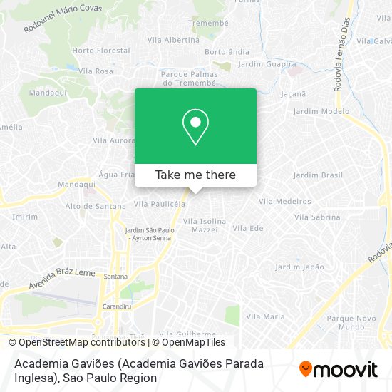 Academia Gaviões (Academia Gaviões Parada Inglesa) map