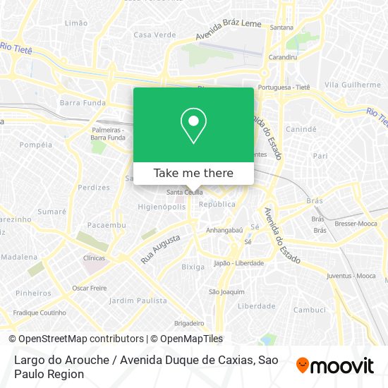 Largo do Arouche / Avenida Duque de Caxias map