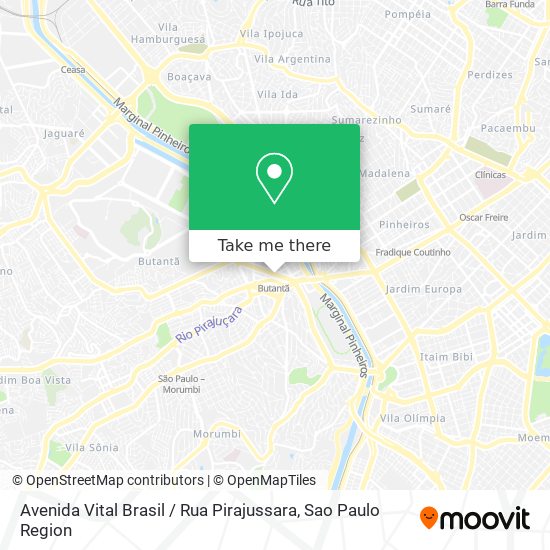 Avenida Vital Brasil / Rua Pirajussara map